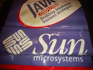 Sun Microsystems JAVA paper bag collectible 14 by 14 inch computer conference - Picture 1 of 10