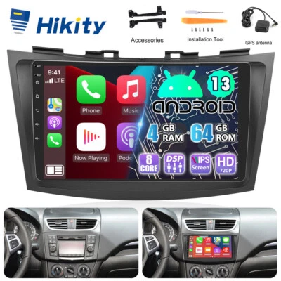 RDS 4+64GB Android CarPlay Autoradio GPS Navi WiFi Für Suzuki Swift 4 2010-2017 - Bild 1 von 4
