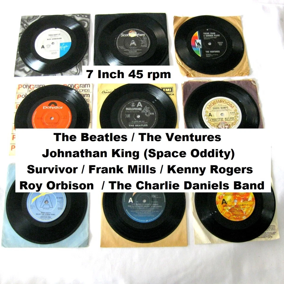 Assorted 7-inch 45 rpm Record Vinyl Music Song Juke Box (Batch 28) - Image 1 of 1