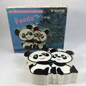 Oso Panda Transistor Radio Abrazo Osos De Colección 1972 Windsor Industries Caja Original - Imagen 1 de 12