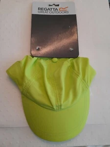 New Regatta Great Outdoors Childrens/Kids Chevi Cap Lime Zest age 11/13 Years - Picture 1 of 4