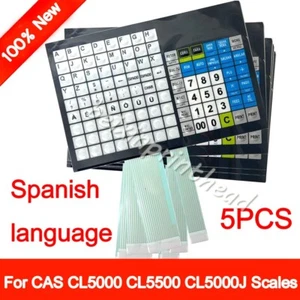 Teclado 5 piezas para escalas CAS CL5000 CL5500 CL5000J con superposición de poste español - Imagen 1 de 6