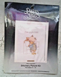 NEW PRECIOUS MOMENTS MAKE A JOYFUL NOISE STITCHERY KIT #8402 - Picture 1 of 2