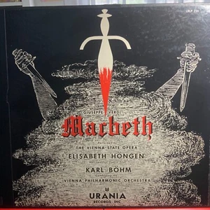 VERDI-MACBETH-HONGEN-BOHM-ORIGINAL UNRANIA RECORDS 3-LP BOX SET-LIBRETTO-USED - Imagen 1 de 5