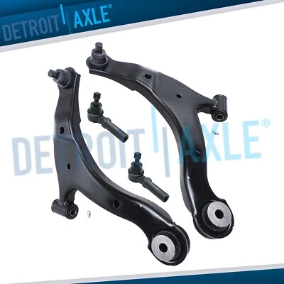 4pc Front Lower Control Arm Outer Tie rod Kit for 2001-2005 PT Cruiser Dodge - Image 1 of 4