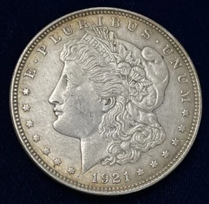1921 Morgan Silver Dollar with Stunning Gold Toning - Picture 1 of 6