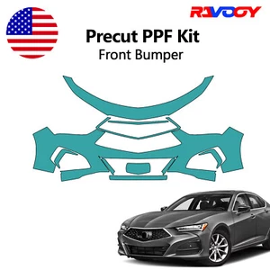For Acura TLX 2021-2023 Front Bumper Paint Protection Film Precut PPF Kit - Picture 1 of 8