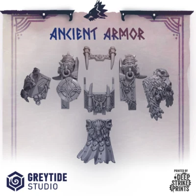 GREYTIDE STUDIO Primal Hounds Dread Armor set - compatibile da tavolo/Warhammer
