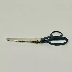 Vintage Wiss Model SN7 Pinking Shears Scissors Blue Handle 7 1/2” - Picture 1 of 9