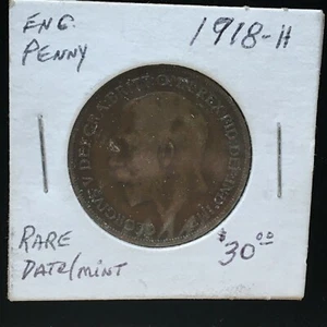 Great Britain 1918-H Penny RARE DATE/MINT ***A306*** - Picture 1 of 3
