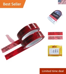 Instant Void Reveal Tamper Evident Tape – 2 Rolls 1" x 55 Yards, High Durability - Picture 1 of 8