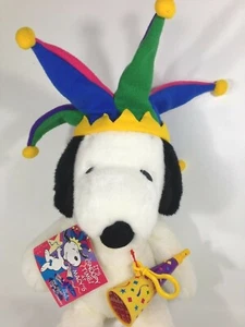 Macy's Snoopy Plush Doll 2000 Millennium Jester New Years Eve Peanuts w/ Tag  - Picture 1 of 11