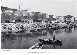 IMAGE 1901 PRINT MARSEILLE L ESTAQUE VUE GENERALE BARQUE - Picture 1 of 1