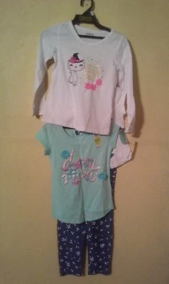 Ropa Niñas Talla 4/5 Lote De 4 Wonderkids 1 Pantalones Y 3 Prendas para el torso Foto 1 de 4