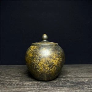 Antiques Small Copper Jars Republic of China Zodiac Cricket Jars Old Objects - Picture 1 of 5