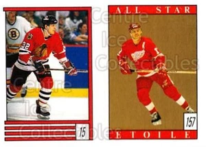 1989-90 O-Pee-Chee Stickers #015-157 Steve Thomas, Gerard Gallant - Picture 1 of 1
