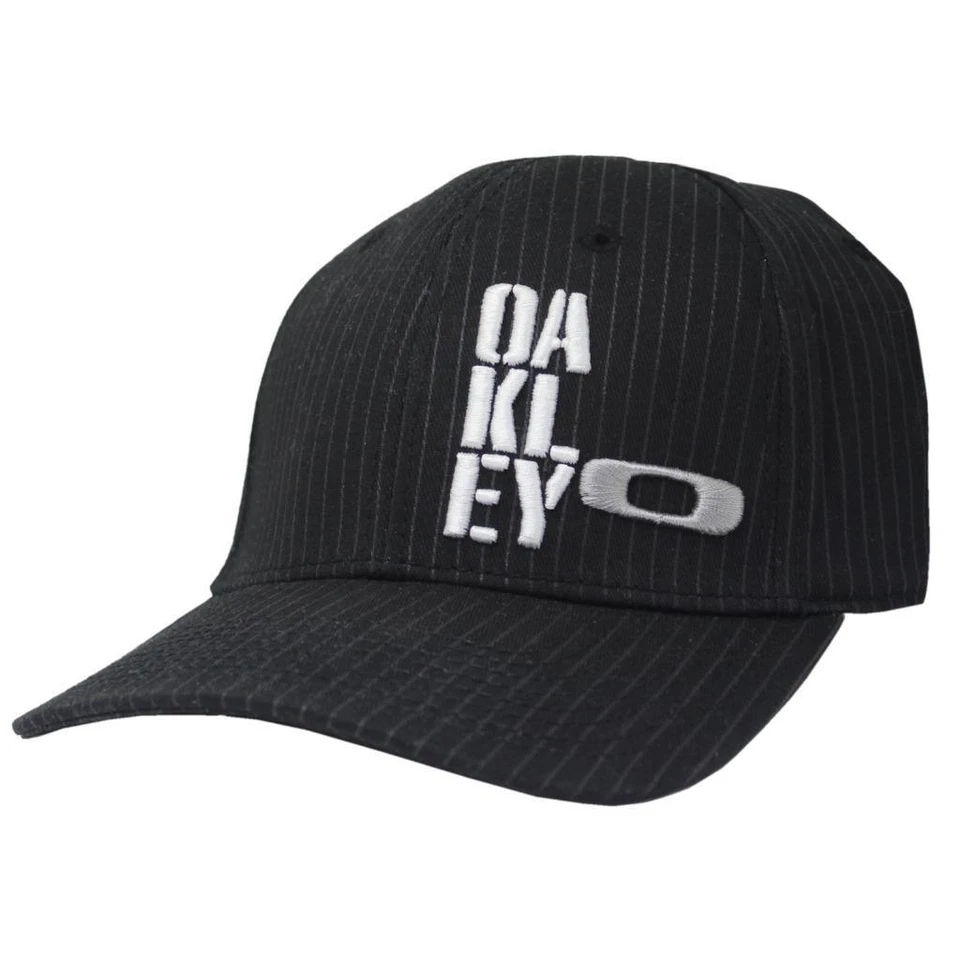Oakley Tower Cap Black L/XL Mens Womens Casual Striped Golf Baseball Sport Hat - Image 1 of 1
