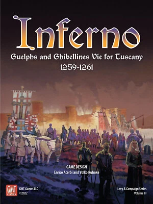 GMT Games: Inferno: Guelphs and Ghibellines Vie for Tuscany, 1259-1261 NISW Foto 1 de 3