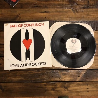 LOVE AND ROCKETS 1985 Ball of Confusion 12" Single UK Goth Punk Vinyl Bauhaus - Image 1 of 4
