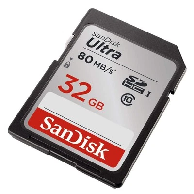 SanDisk Ultra 32GB SDHC UHS I Memory Card Class 10 Full HD Waterproof Fast - Image 1 of 4