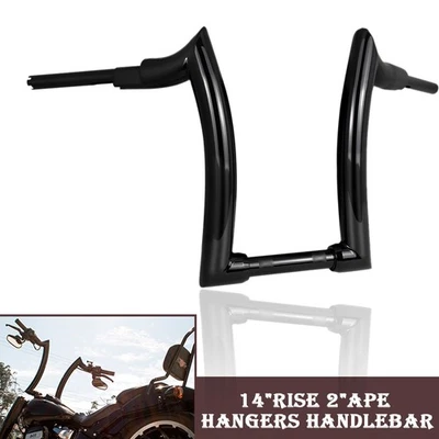 14'' Rise 2" Ape Hanger Handlebar Fits For Harley V-Rod Muscle Foto 1 de 4