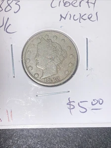 1883 Liberty Nickel K11 5 $ - Bild 1 von 2