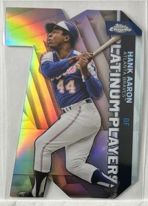 2021 Chrome Update #CPDC-2 Hank Aaron Platinum Player Die Cut Atlanta Braves - Picture 1 of 2