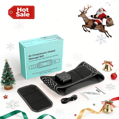 加热按摩减压带腰部用于下背疼痛缓解男女通用礼物 — 第 1/4 张图片