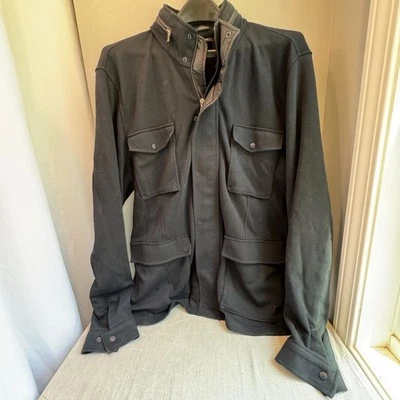 Men’s Black Military Field Jacket XXL Regular Fit 4 Pocket Utility Style - Image 1 of 4