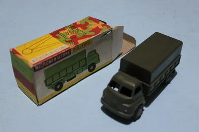 POLITOYS CARRO AUTOCARRO MILITARE COPERTO 3 TON (COD. 4) OTTIMO S. 1:41 CON BOX - Immagine 1 di 3