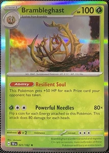 Brambleghast 021/162 SV05: Temporal Forces Holo - Pokémon Card - Picture 1 of 2