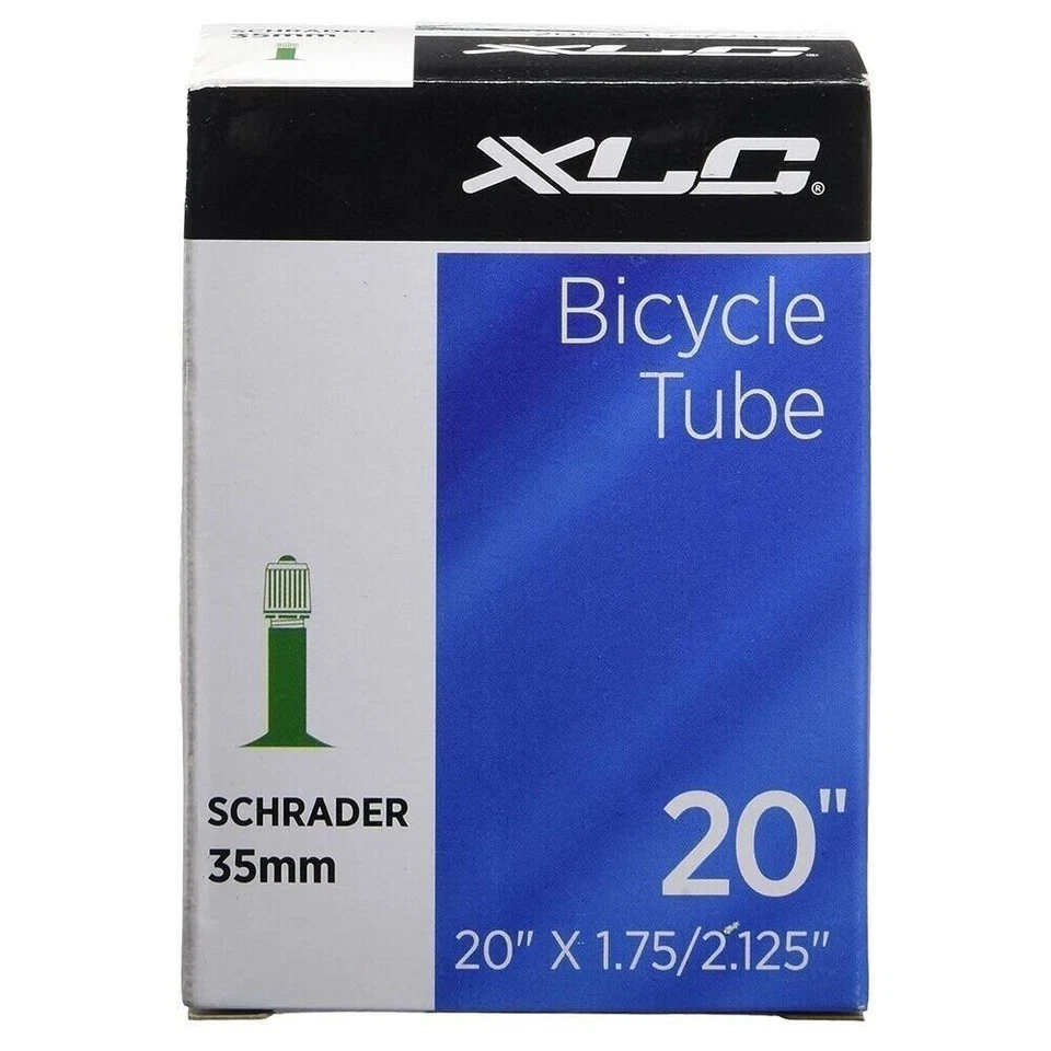 XLC Replacement Inner Tubes with Schrader Valve for Bikes, 20 Inches - Black - Image 1 of 1