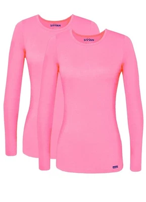 Женская комфортная футболка с длинным рукавом Sivvan упаковка 2 шт. / футболка с кустарником - Изображение 1 из 4
