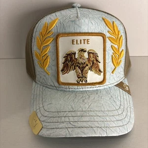 Sombrero de camionero Goorin Bros The Farm CIRCULACIÓN LIMITADA Phashun Elite azul cielo-nuevo con etiquetas - Imagen 1 de 4
