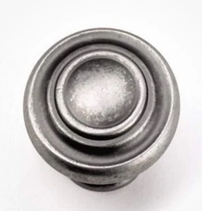 Nantucket Knob Pull Handle Antique Pewter Cabinet Hardware 51806 1-3/8-Inch NEW - Picture 1 of 2