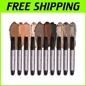 Vitamin C & E Enriched Eyeshadow Stick Palette - 10 Shades - Picture 1 of 12