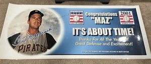 Bill Mazeroski Autographed 83x34 Hall of Fame Induction Poster Pirates - Picture 1 of 5