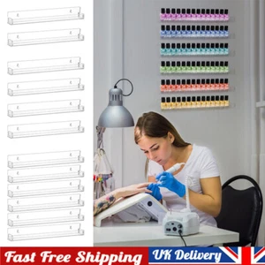 2/4/6x Clear Wall Mounted Shelf Holder,Acrylic Nail Polish Racks Display Storage - Picture 1 of 16