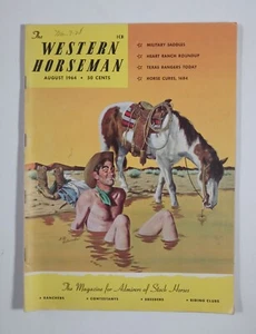 WESTERN HORSEMAN Magazine Western Cowboy Country Rodeo Texas Rangers August 1964 - Picture 1 of 1