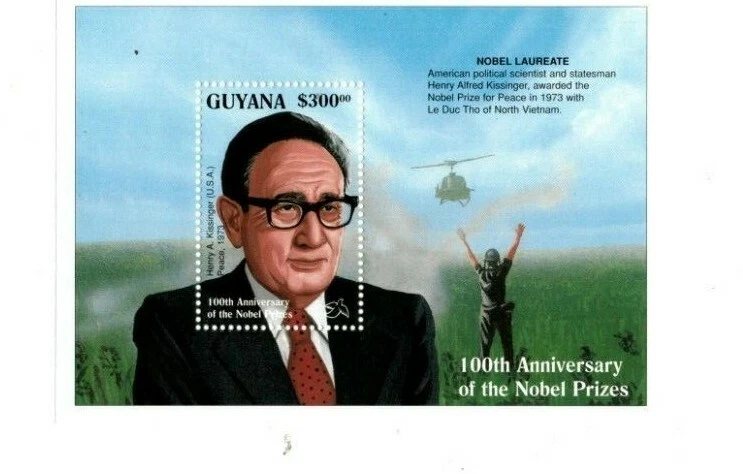 Guyana 1996 - Ganador del Premio Nobel - Hoja de estampillas de recuerdo - Scott #3016 - MNH Foto 1 de 1