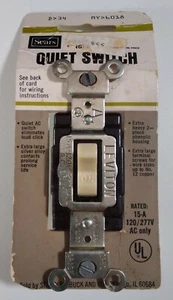 Leviton Light Switch Vintage 1970s Quiet Ivory Copper Wire Only Sears  - Picture 1 of 10