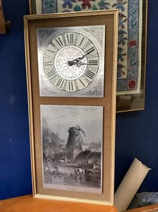 Omicways Etched Stainless Steel Clock & Picture of The Mill At Kempsford - Picture 1 of 13