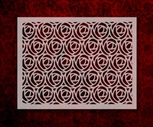 Rose Pattern 8.5" x 11" Stencil FAST FREE SHIPPING (580) - Picture 1 of 1