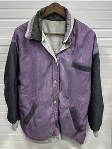 Vintage 80s Jacket Reversible Full Snap Coat One size by Be in the Current Seen - Picture 1 of 16
