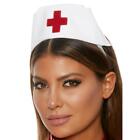 Retro Krankenschwester Hut Stirnband Metallic Kreuz Kostüm verstellbares Band 996405