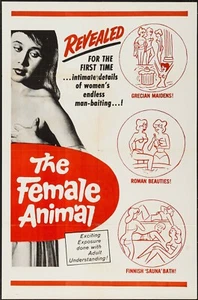 FEMALE ANIMAL [~1960] XXX Original 1-Sheet Poster * RARE * - Picture 1 of 1
