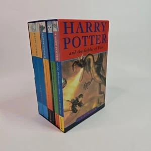 Harry Potter Boxed Set Four Volumes by J. K. Rowling Paperback Bloomsbury 1 - 4 - Picture 1 of 6