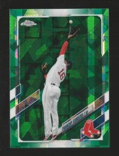 2021 Topps Chrome Sapphire Franchy Cordero Red Sox #96 Green Refractor Sp 41/50