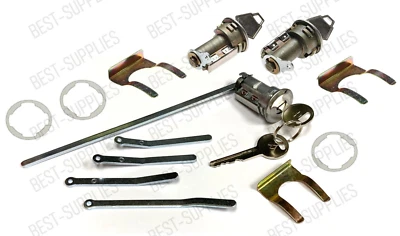 Juego de cerradura de puerta/baúl 66-68 A & B-Body con llaves para cargador corona Foto 1 de 4