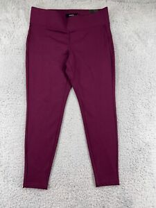 Torrid Pants Womens 1R Burgundy Purple Leggings Rayon Nylon Blend Stretch